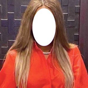 22" , 270g, Human Hair Wig, Ash Blonde Ombre